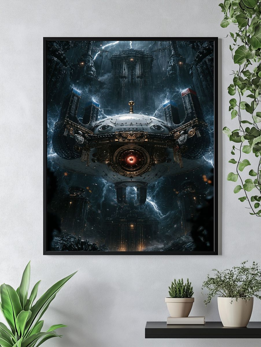Stormbound Citadel Sci-Fi Poster. — room view 4
