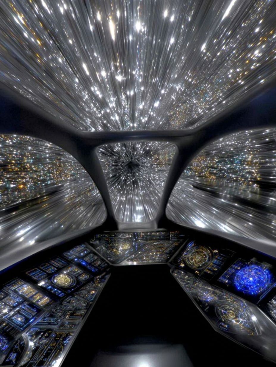 Futuristic Starship Cockpit Print. poster — movies art