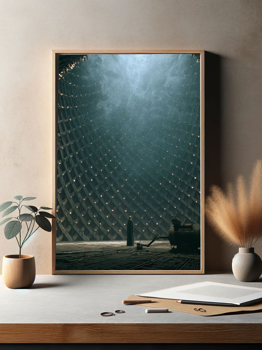 Sci-Fi Chamber Digital Art Print. — room view 2