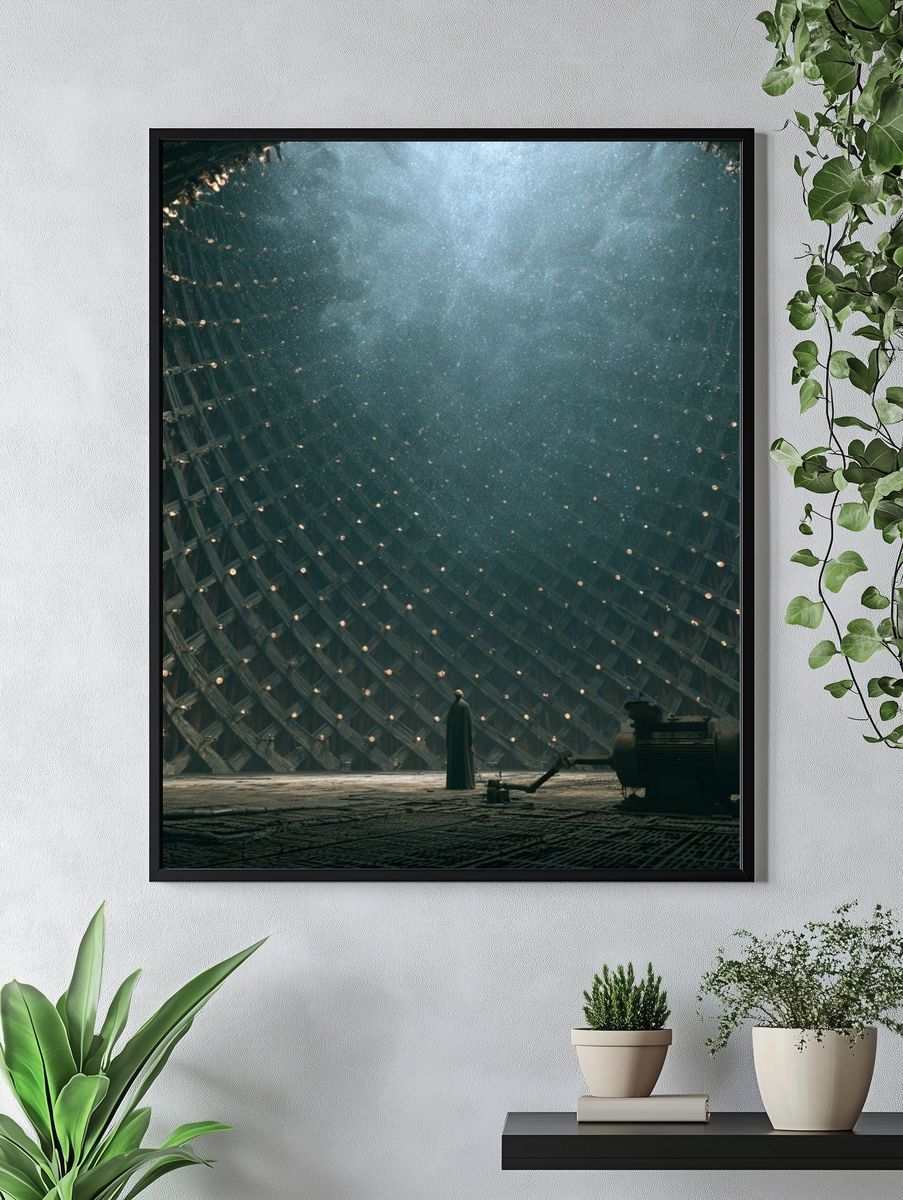 Sci-Fi Chamber Digital Art Print. — room view 4