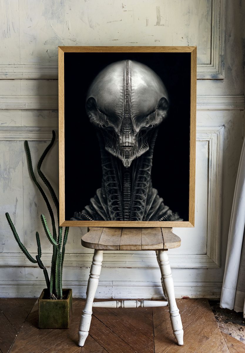 Alien Creature — Sci-Fi Print. — room view 1