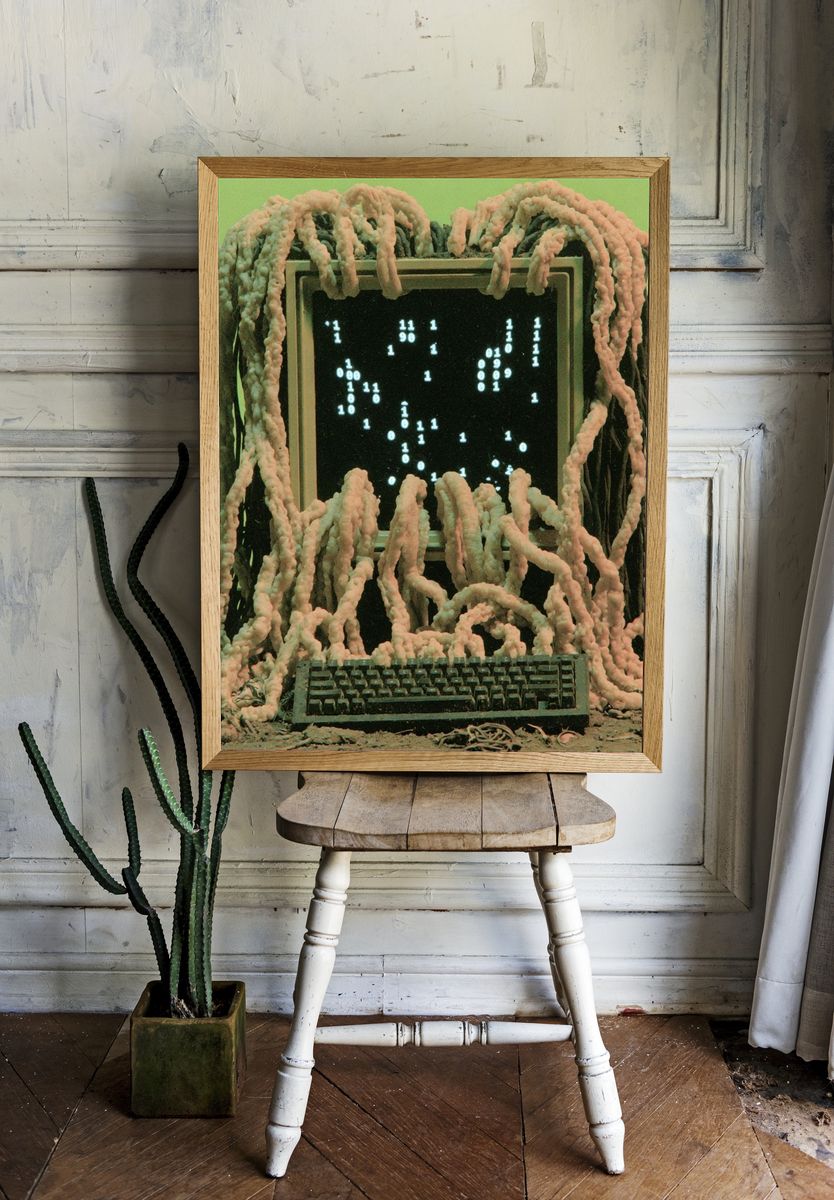 Surreal Computer Growth Poster. room preview
