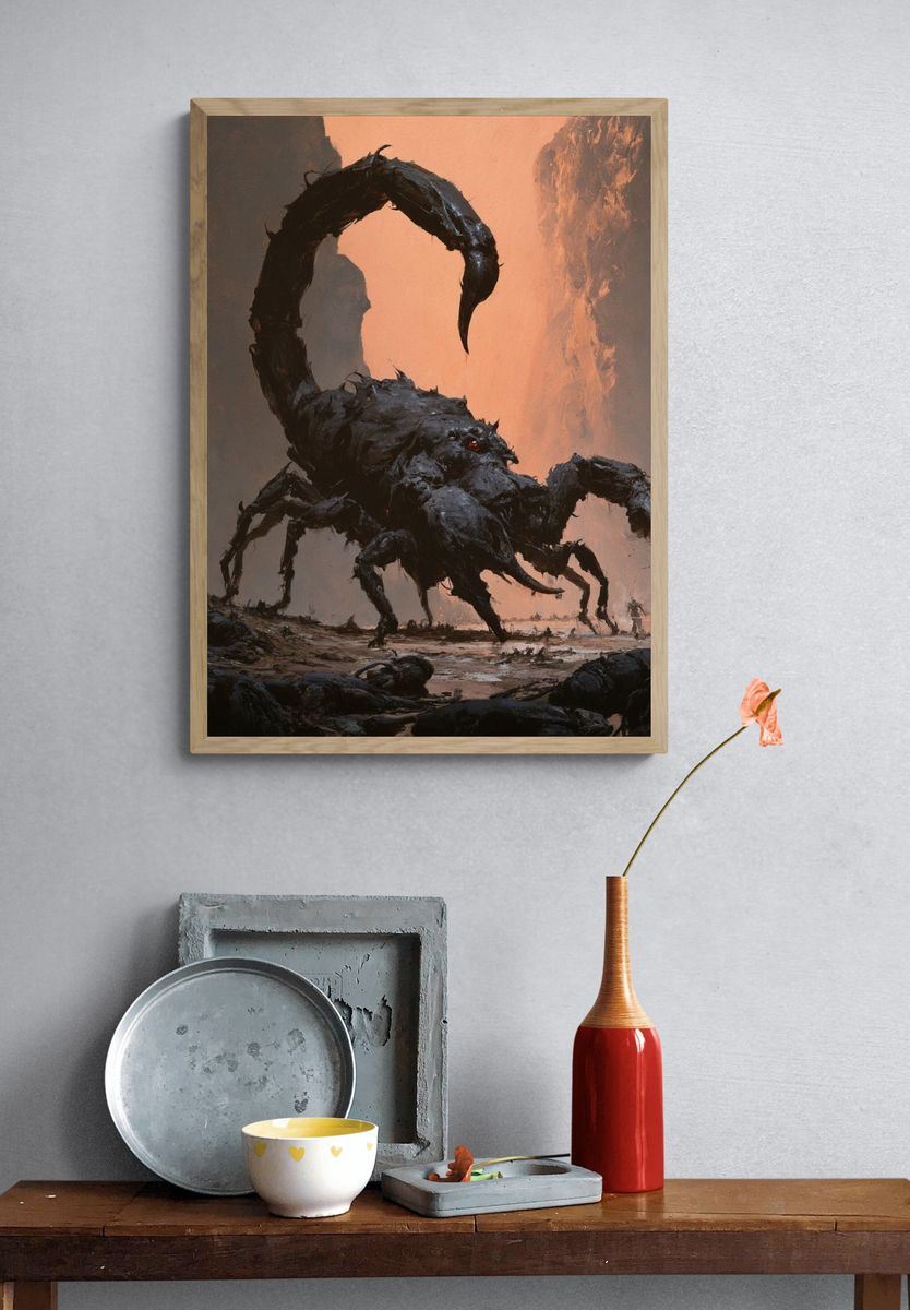 Giant Scorpion Fantasy Print. — room view 3