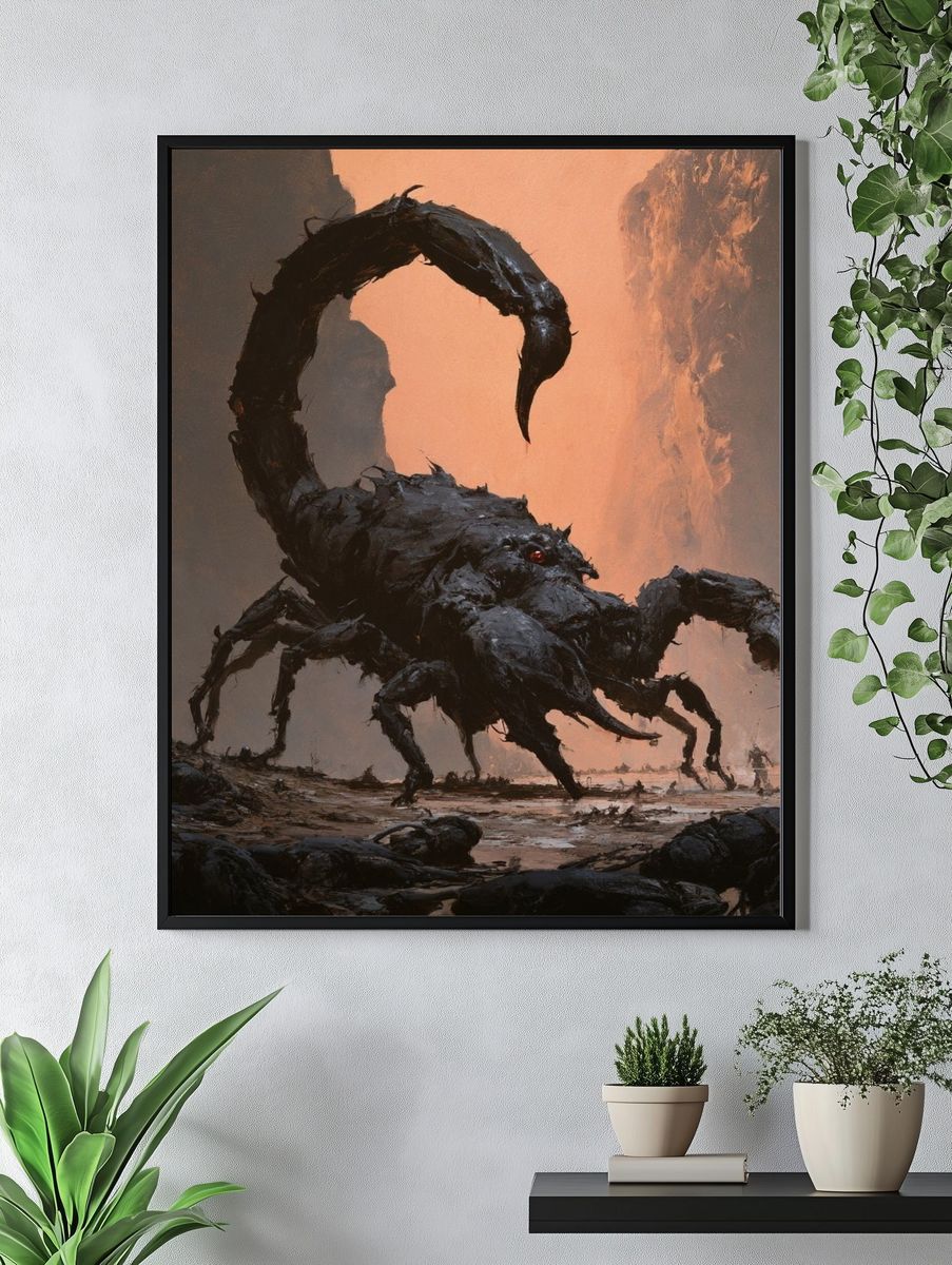 Giant Scorpion Fantasy Print. — room view 4