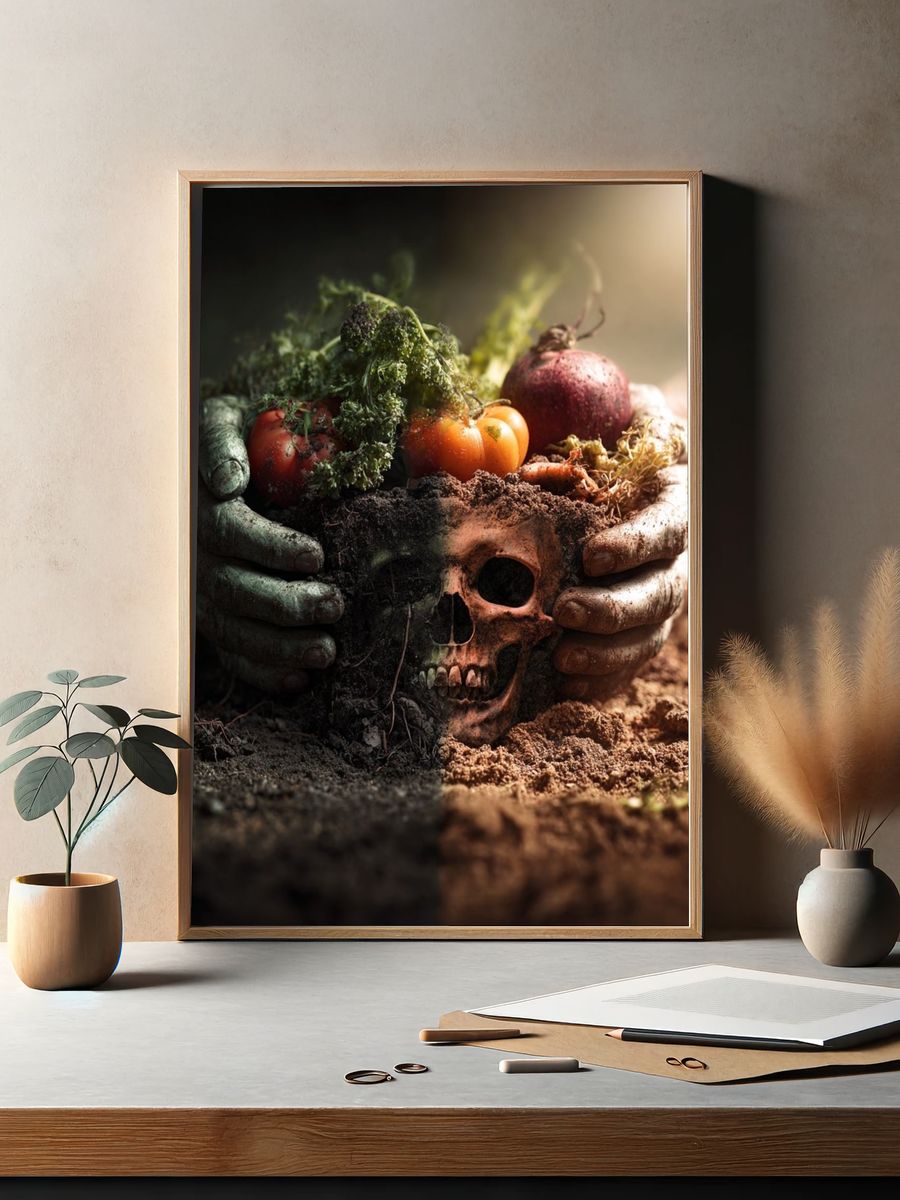 Life and Death — Surrealism Print. — room view 2