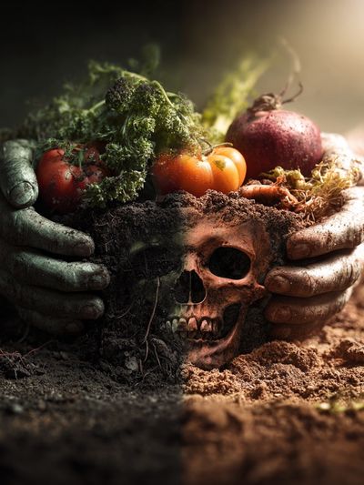 Life and Death — Surrealism Print. poster