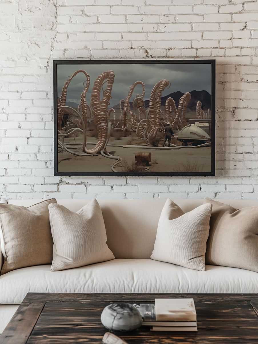 Surreal Desert Installation Print. — room view 1