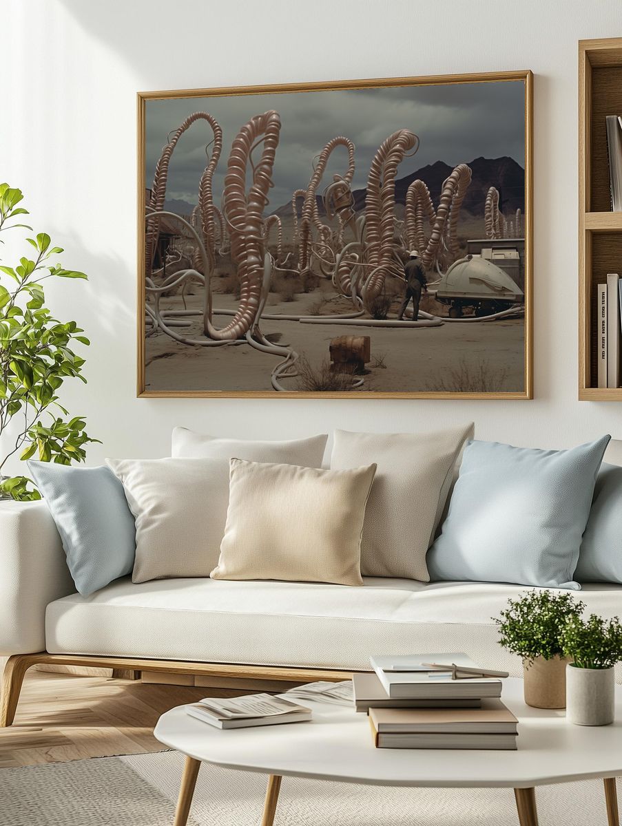 Surreal Desert Installation Print. — room view 2