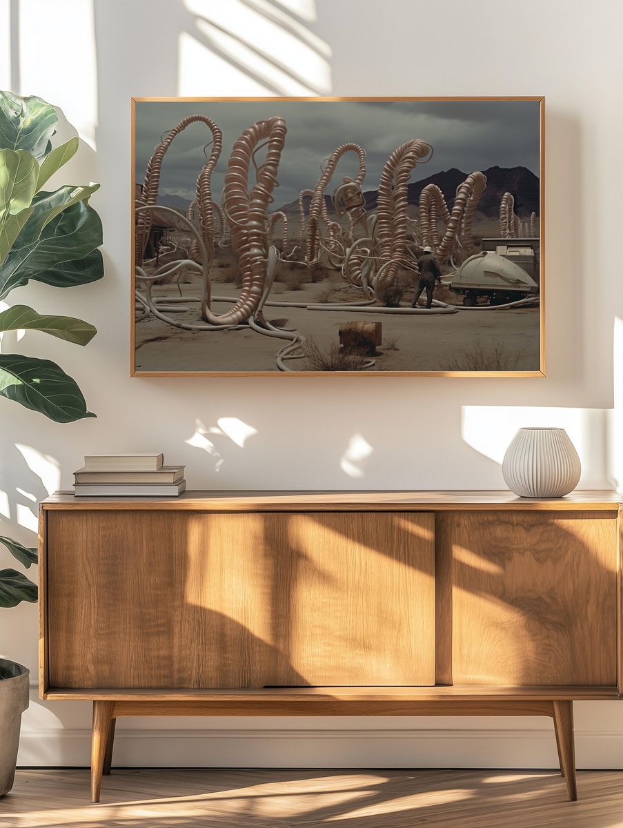 Surreal Desert Installation Print. — room view 3