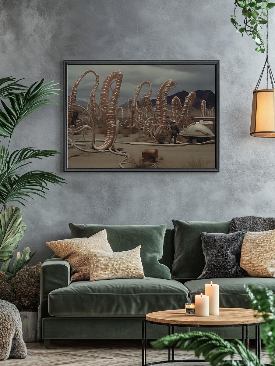 Surreal Desert Installation Print. — room view 4