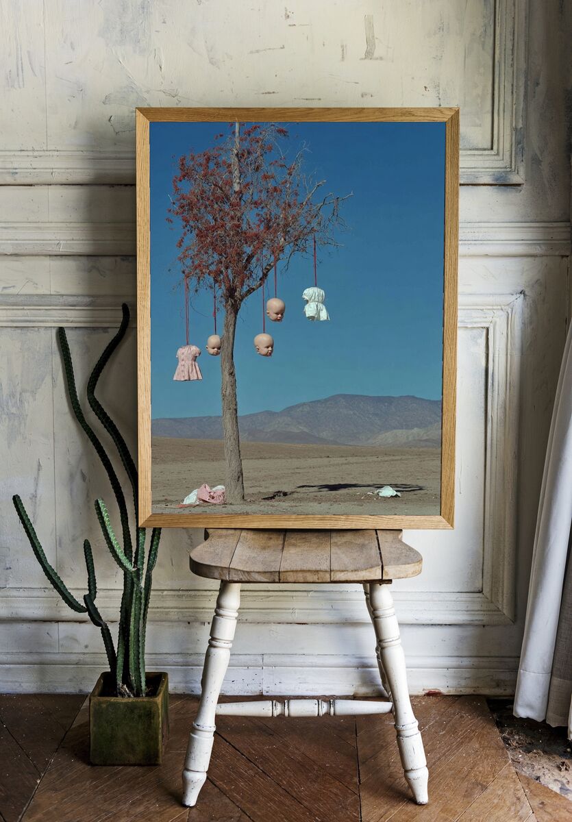 Surreal Doll Tree — Fine Art Print. — room view 1