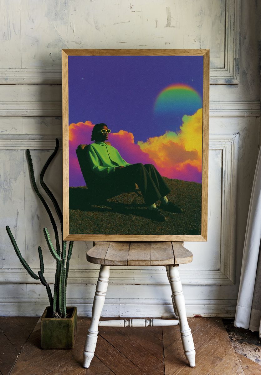 Surreal Dreamscape Portrait Poster. room preview