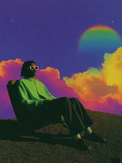 Surreal Dreamscape Portrait Poster. poster print
