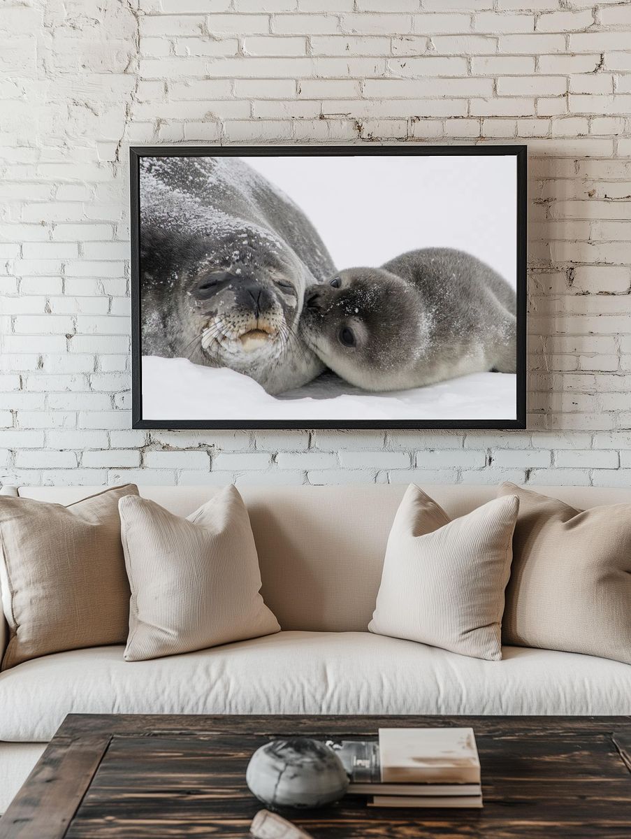 Adorable Seals — Wildlife Photography Print room preview