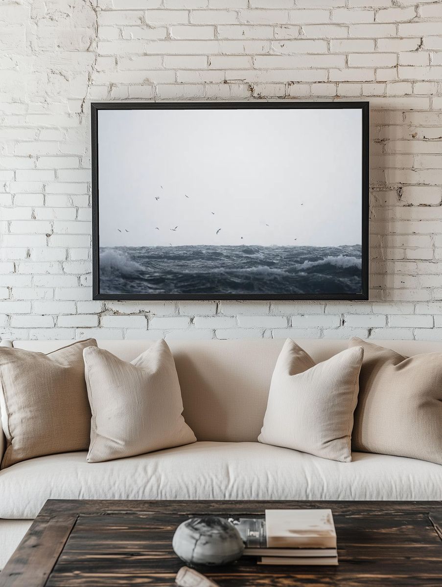 Ocean desktop wallpaper background, HD. — room view 1