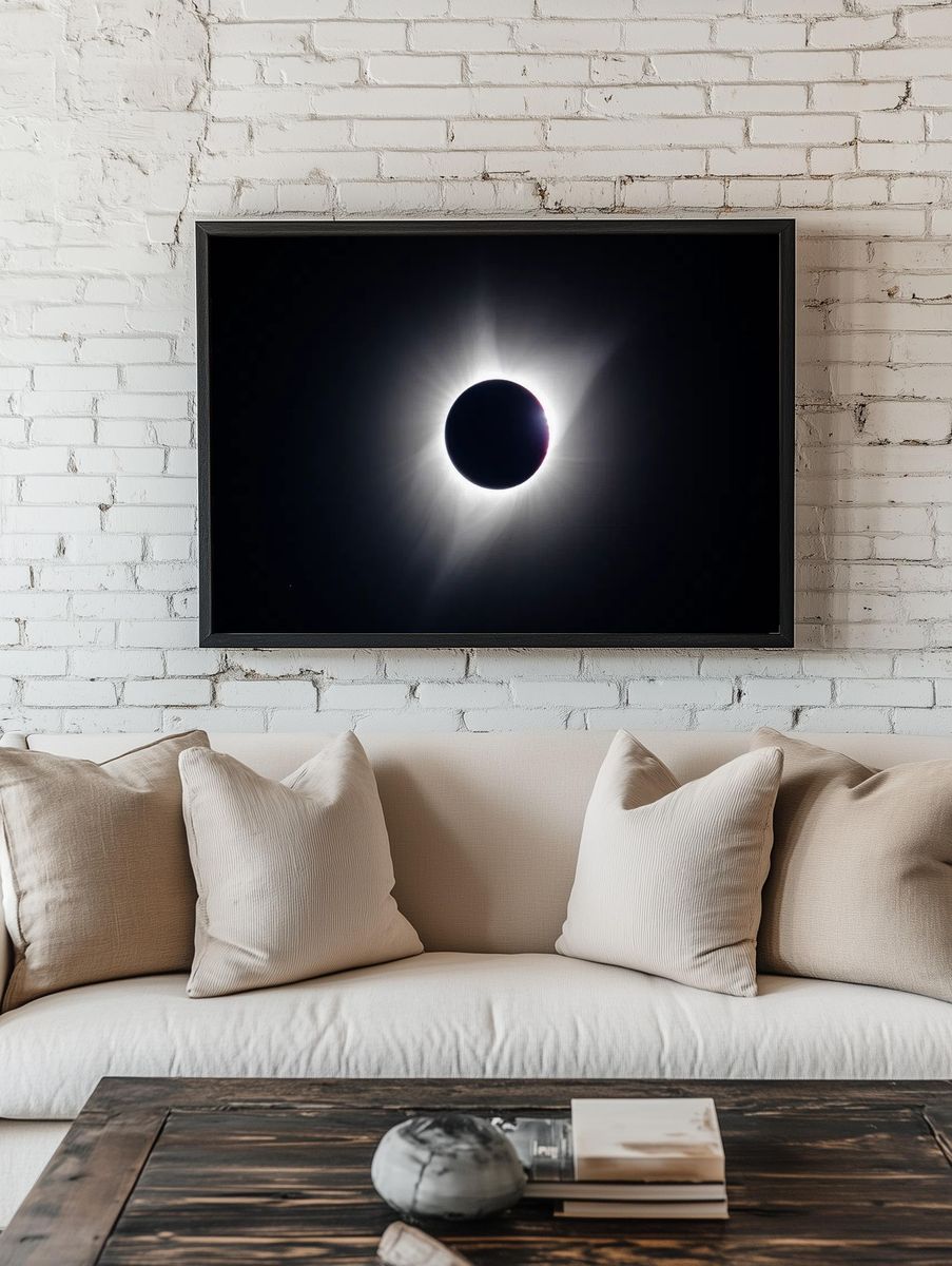 Solar Eclipse — Photography Print. — room view 1