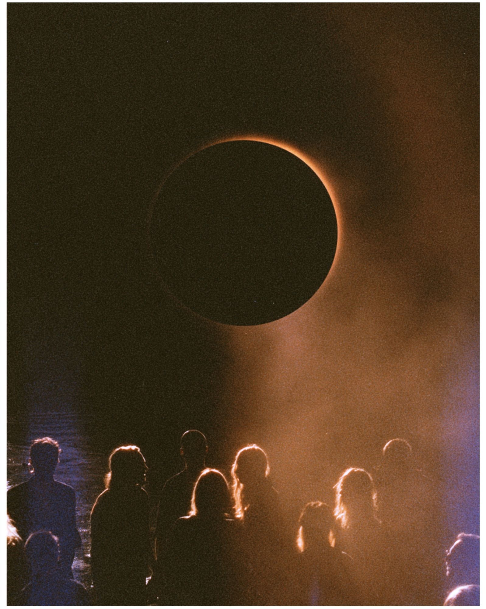 Solar Eclipse Crowd Photography Poster. poster detail
