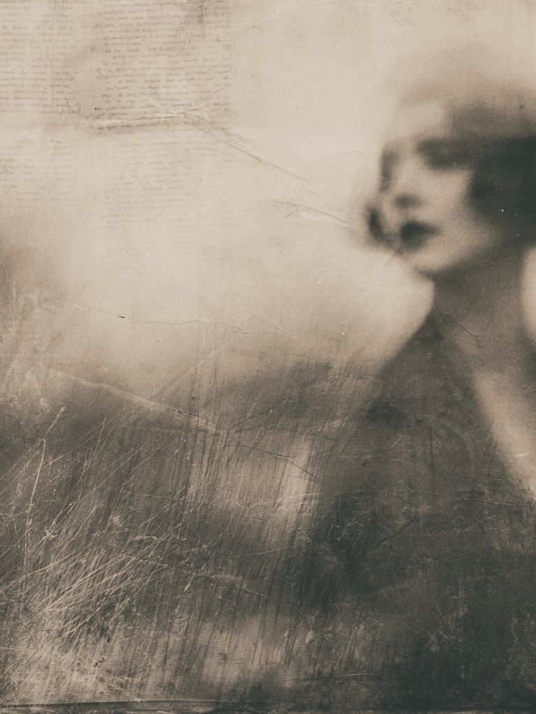 Dreamy Sepia Portrait Print.