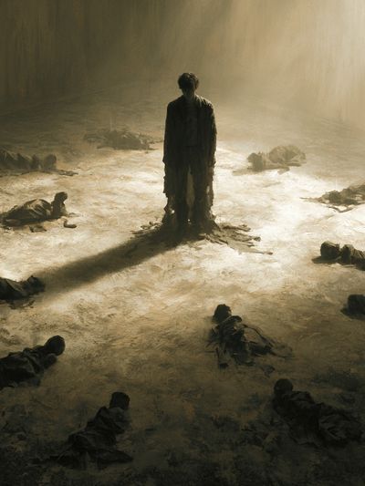 Surreal Figure in the Light Poster.