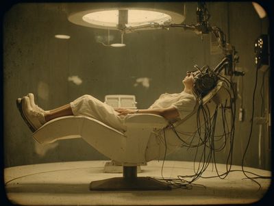 Surreal Medical Chair — Fine-Art Print. poster print