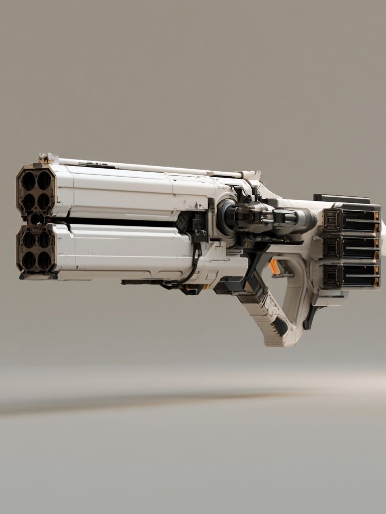 Futuristic Sci-Fi Blaster Poster. poster — illustration art