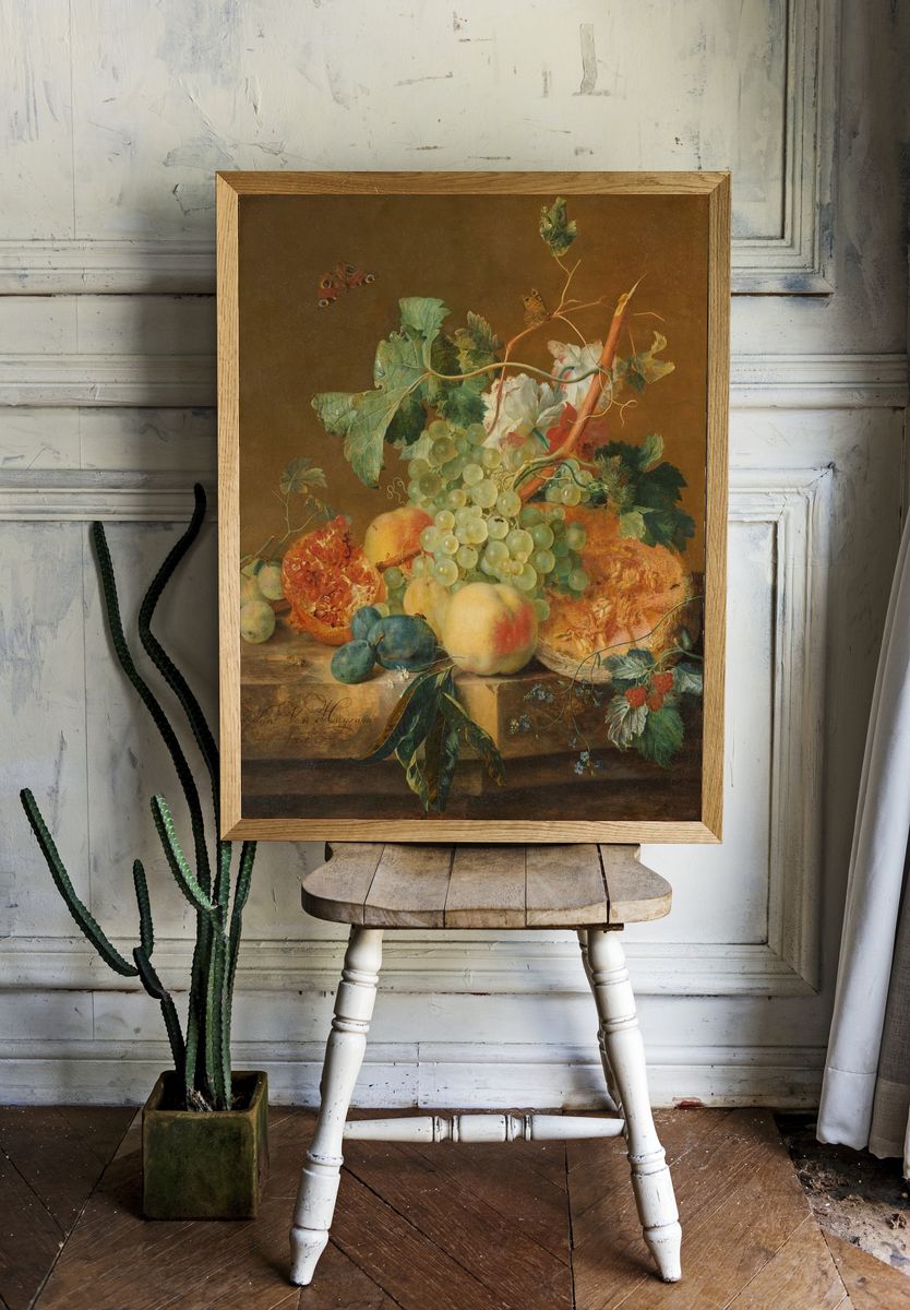 Still Life with Fruits — Fine Art Print room preview