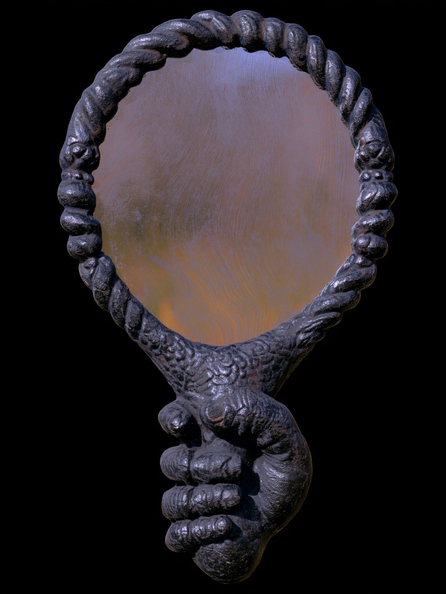 Surreal Hand Mirror Print. poster — fine-art art