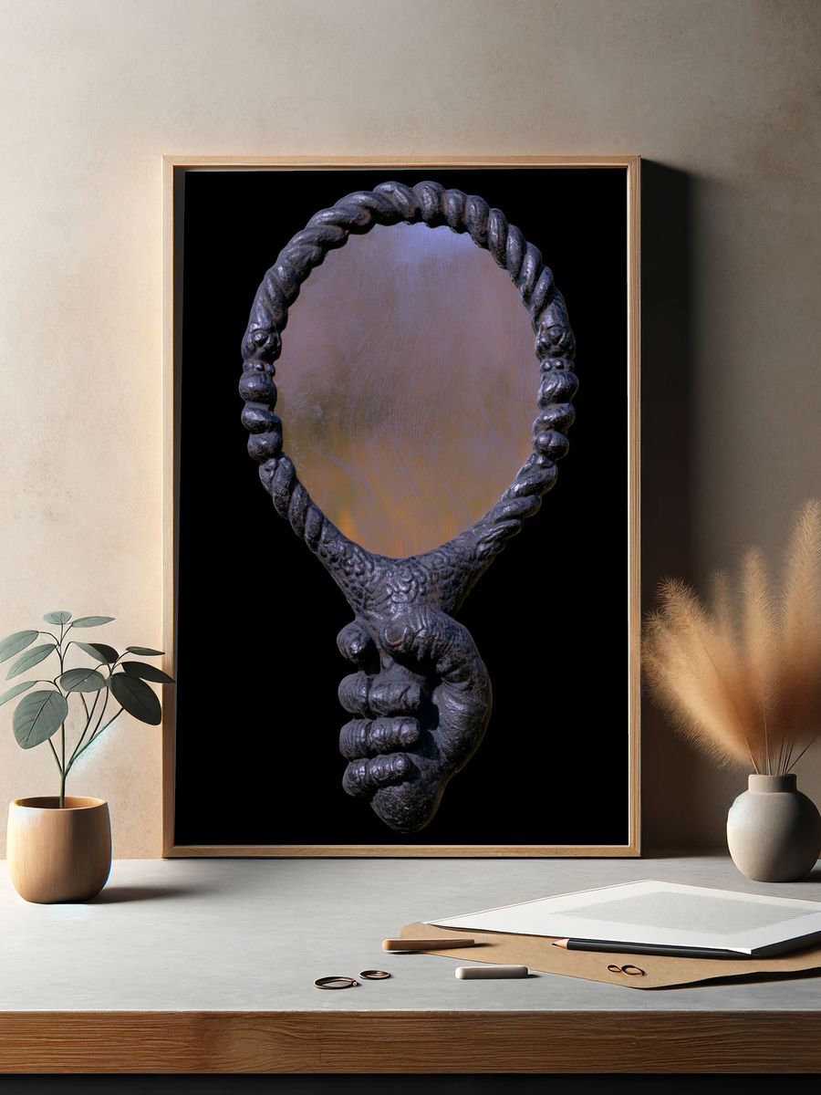 Surreal Hand Mirror Print. — room view 2