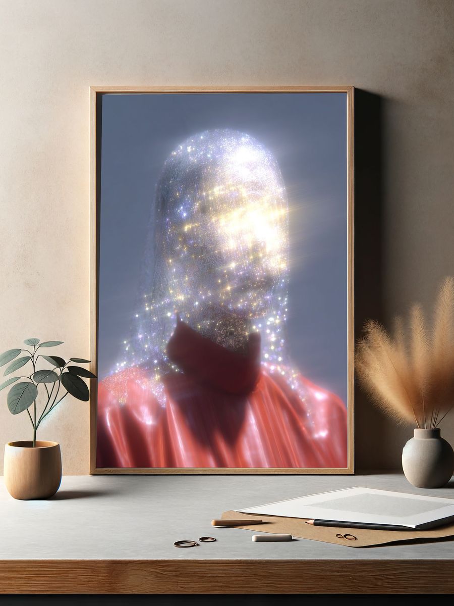 Sparkling Figure — Contemporary Print. — room view 2