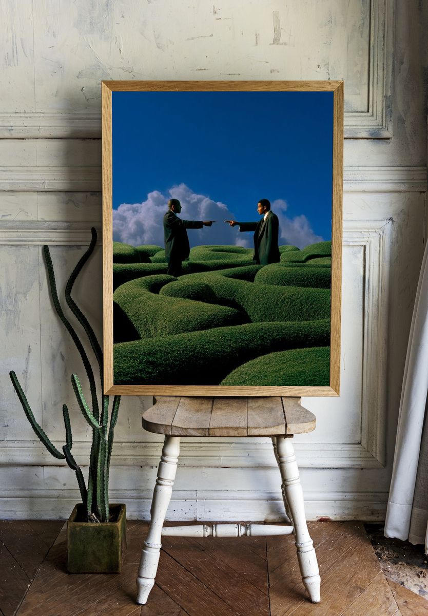 Surreal Garden Duel Print. — room view 1