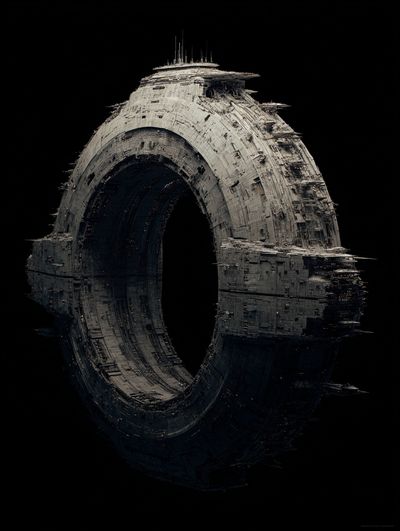 Futuristic Space Station — Sci-Fi Print
