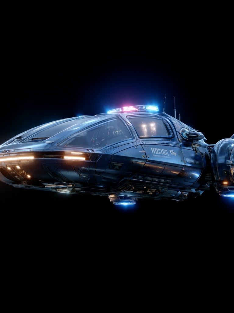 Futuristic Spaceship — Sci-Fi Print. poster — movies art