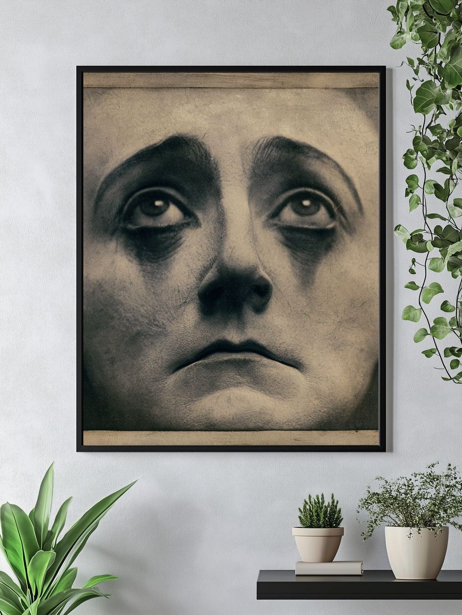 Surreal Face Study Print. — room view 4