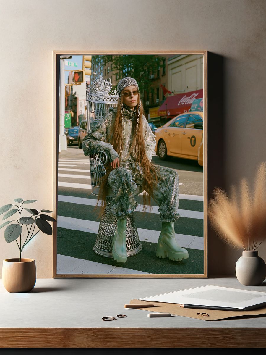 Street Fashion Portrait Poster. — room view 2