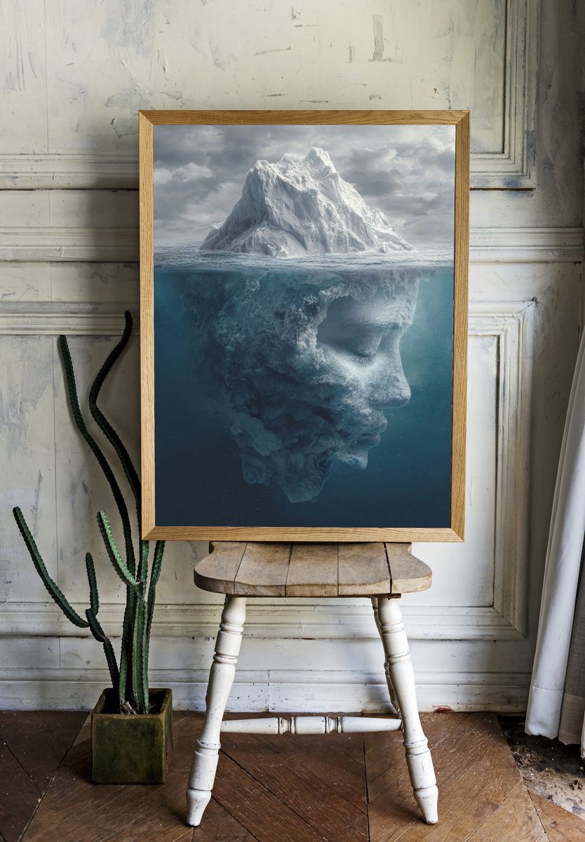Iceberg Face — Surrealism Print room preview