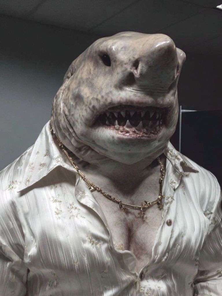 Shark Man — Funny Print.