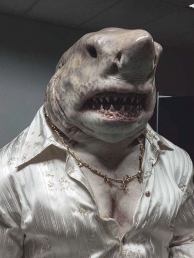 Shark Man — Funny Print. poster
