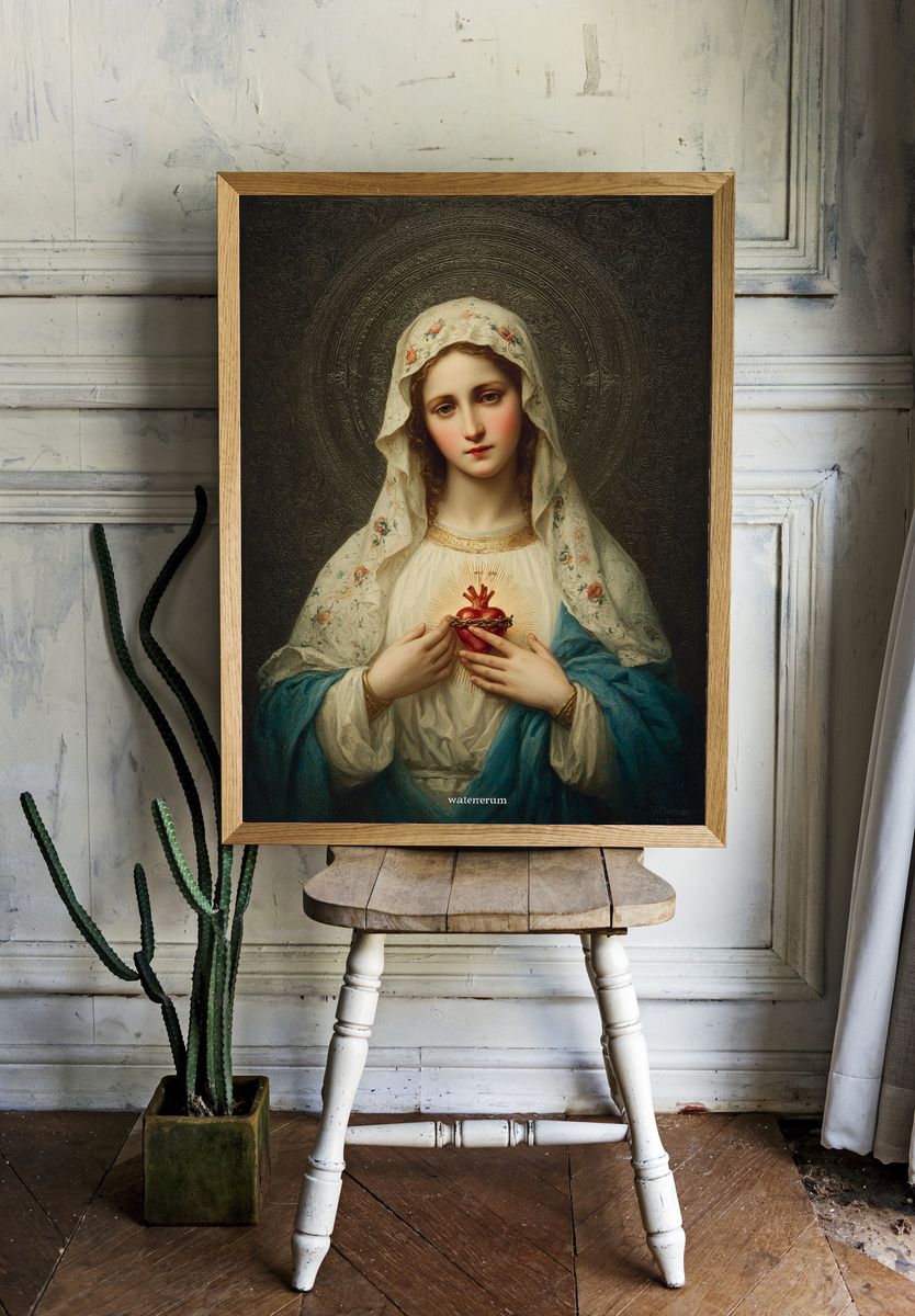 Sacred Heart of Mary — Fine Art Print room preview