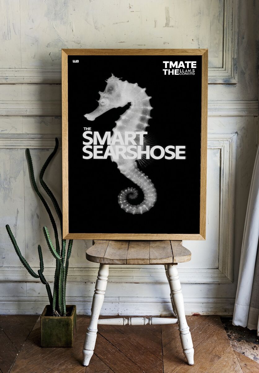 Seahorse — Minimalist Print room preview
