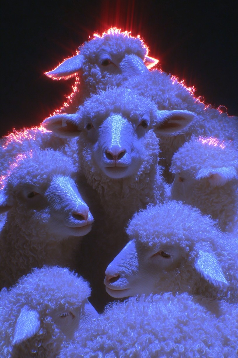 Sheep Portrait — Photography Print. poster — animals art
