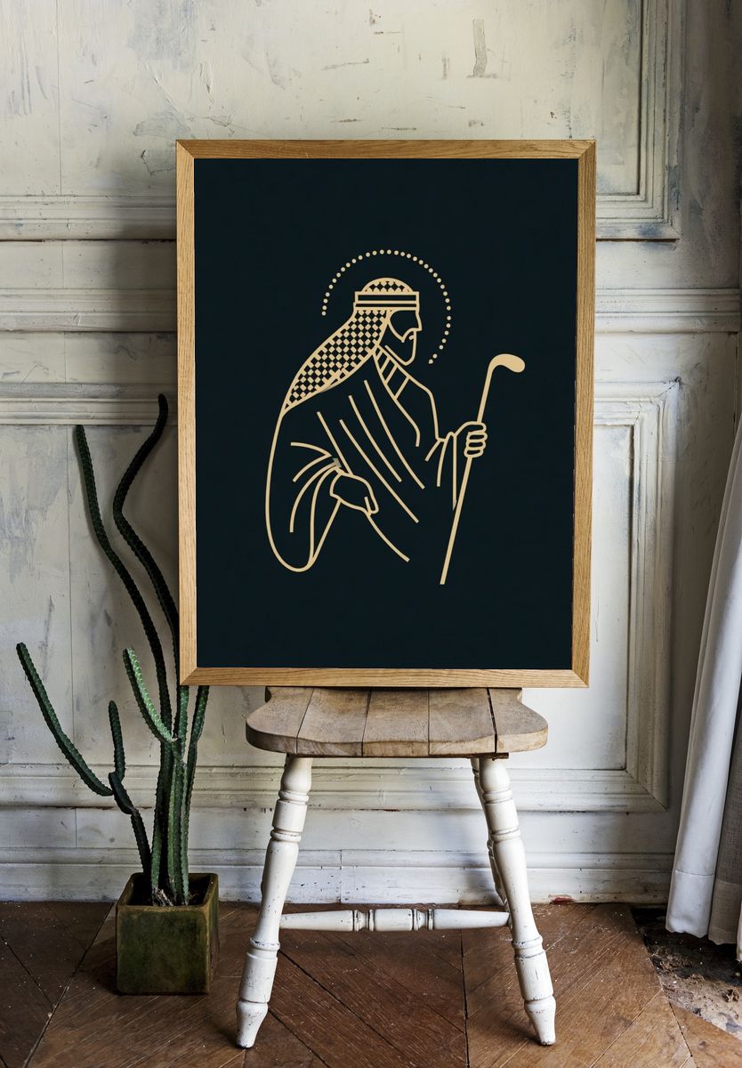 Shepherd Illustration Poster room preview