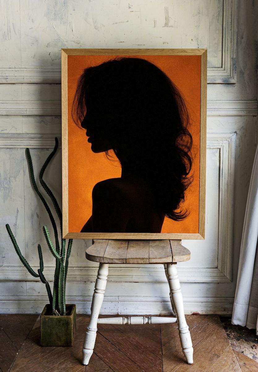 Silhouette Portrait — Photography Print. — room view 1