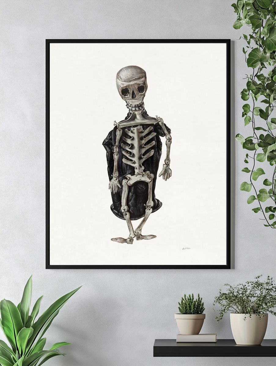 Skeleton Study — Fine Art Print. — room view 4