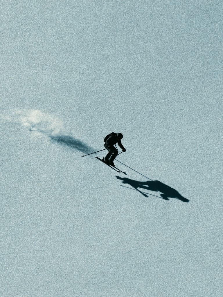 Skier on Snowfield Photography Poster. poster — photography art