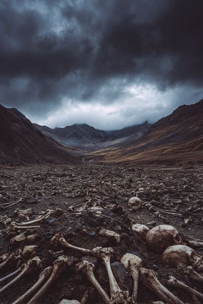 Skull Valley Storm Landscape Print. poster
