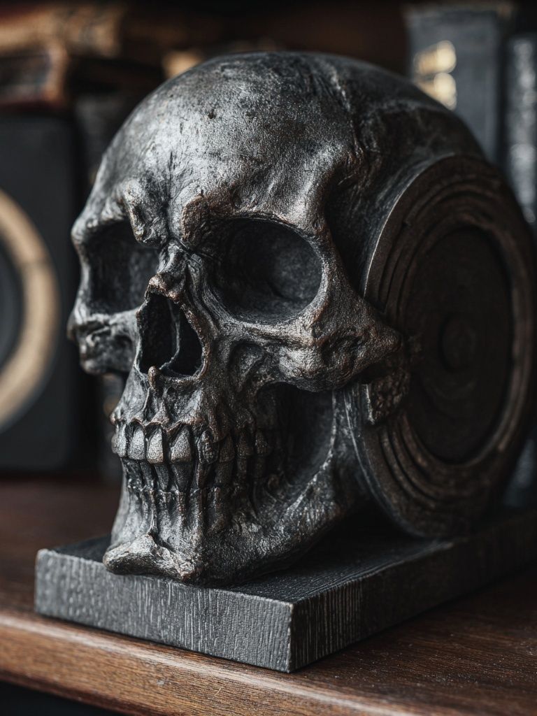 Dark Skull Still Life Poster. poster detail