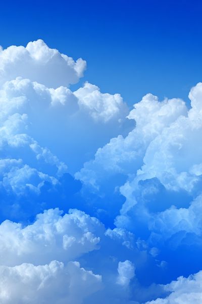 Blue Sky Clouds Photography Poster. poster print