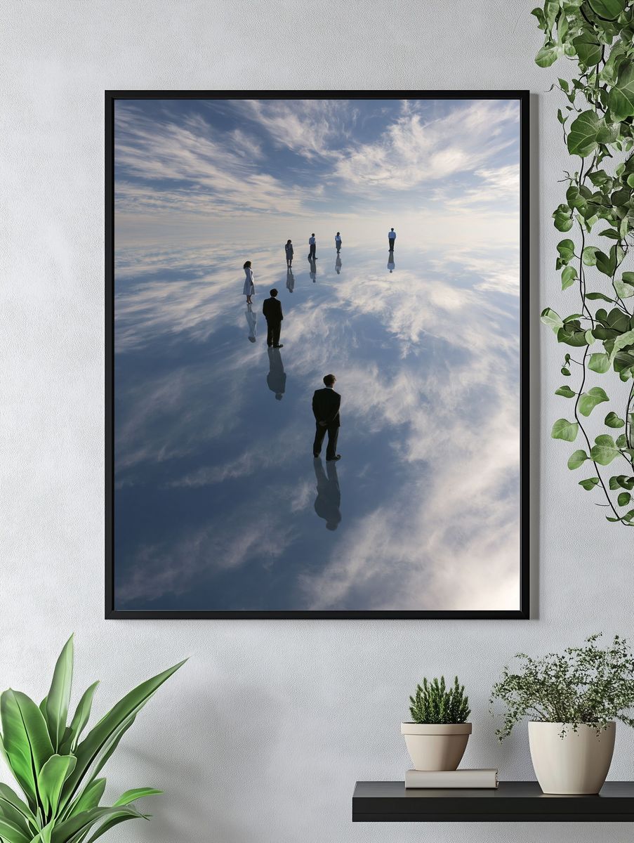 Dreamlike Sky Reflection Photography Poster. — room view 4