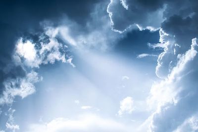 Cloudy sky.