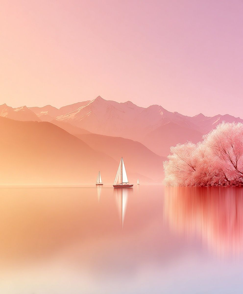 Serene Lake at Dawn — Photography Print. poster detail